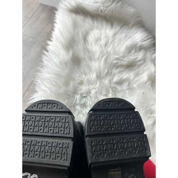 DKNY Women's Fiza Zip Up Winter Boots Black Logo Size 7M thick soles stylish - Picture 5 of 5